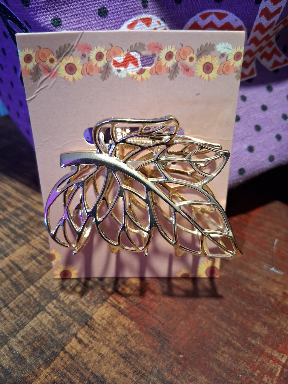 Gold Leaf Hair Clip for Women Wedding Bridal Hair Accessory